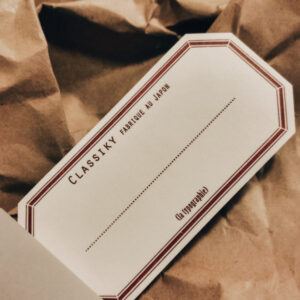 CLASSIKY – Letterpress Water-Adhesive Label Books – Red