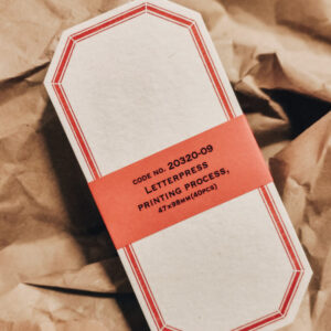 CLASSIKY - Letterpress Labels - New Red
