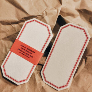 CLASSIKY – Letterpress Labels – New Red