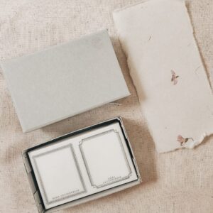 Oeda Letterpress - Black - Letterpress Label Sticker Box (72 Sheets)