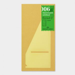 Traveler’s Notebook – 006 – Pocket Sticker Large