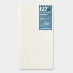 Traveler’s Notebook Regular – 027 – Watercolor Paper – TN Refill