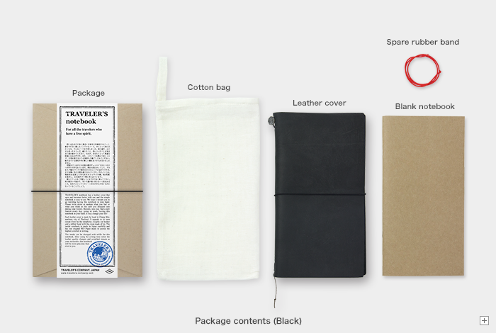 TRC - Traveler's Notebook Regular Size - BLACK - Image 3