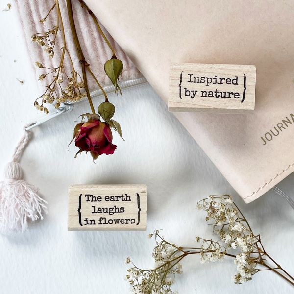 Cafe Analog - Inspired by Nature / The earth laughs - Quote Stamps