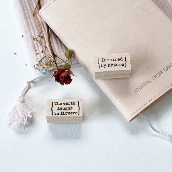 Cafe Analog - Inspired by Nature / The earth laughs - Quote Stamps - Image 2