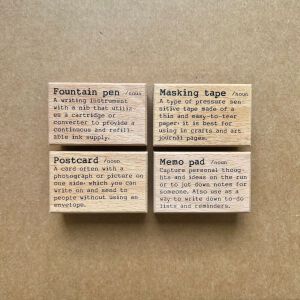 Liberty.hk – Dictionary Stamps – Postcard Maskingtape Memopad Fountainpen