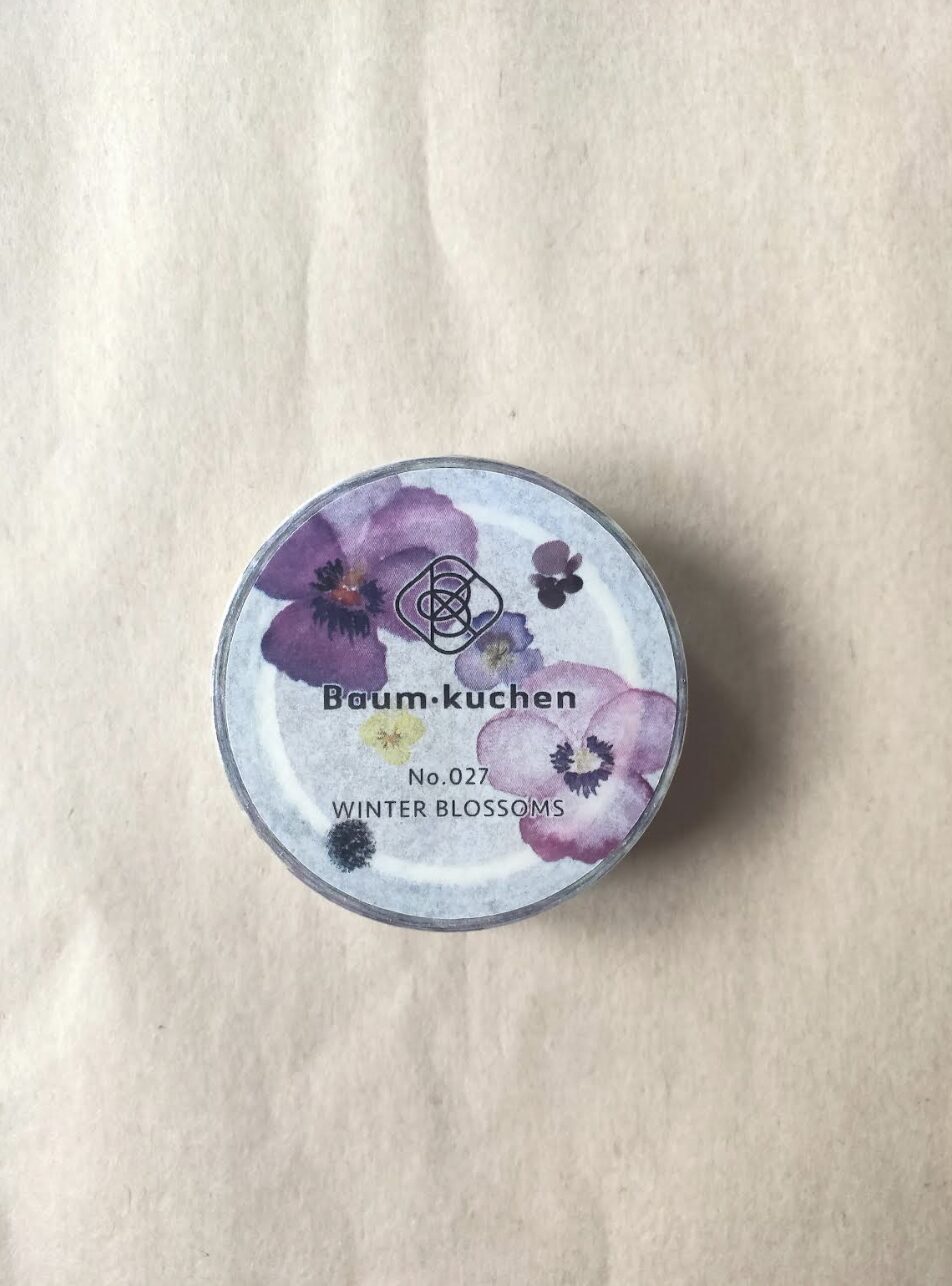 Baum-Kuchen - No.027 - Winter Blossoms - BK Original Tape
