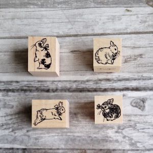 Krimgen Bunnies Stamps – #177 – #178 – #179 – #180