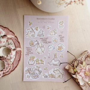 Elsie With Love – Busy BunBuns – Washi Sticker Sheets