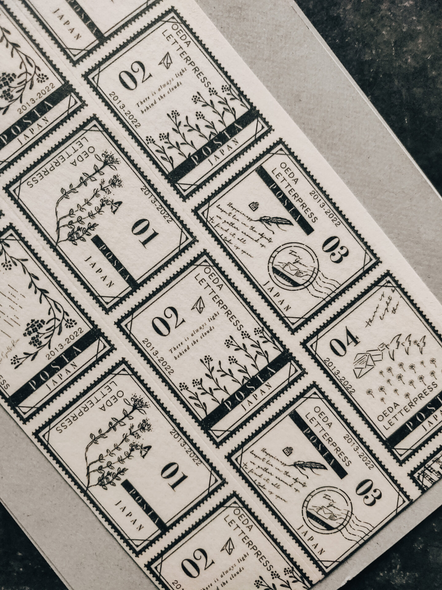OEDA Letterpress - Masking Tape (Stamps) - 01 & 07