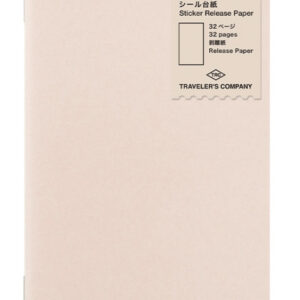Traveler’s Notebook – Sticker Release Paper- TN Refill – Passport 017 / Regular Size 031 – Regular Size