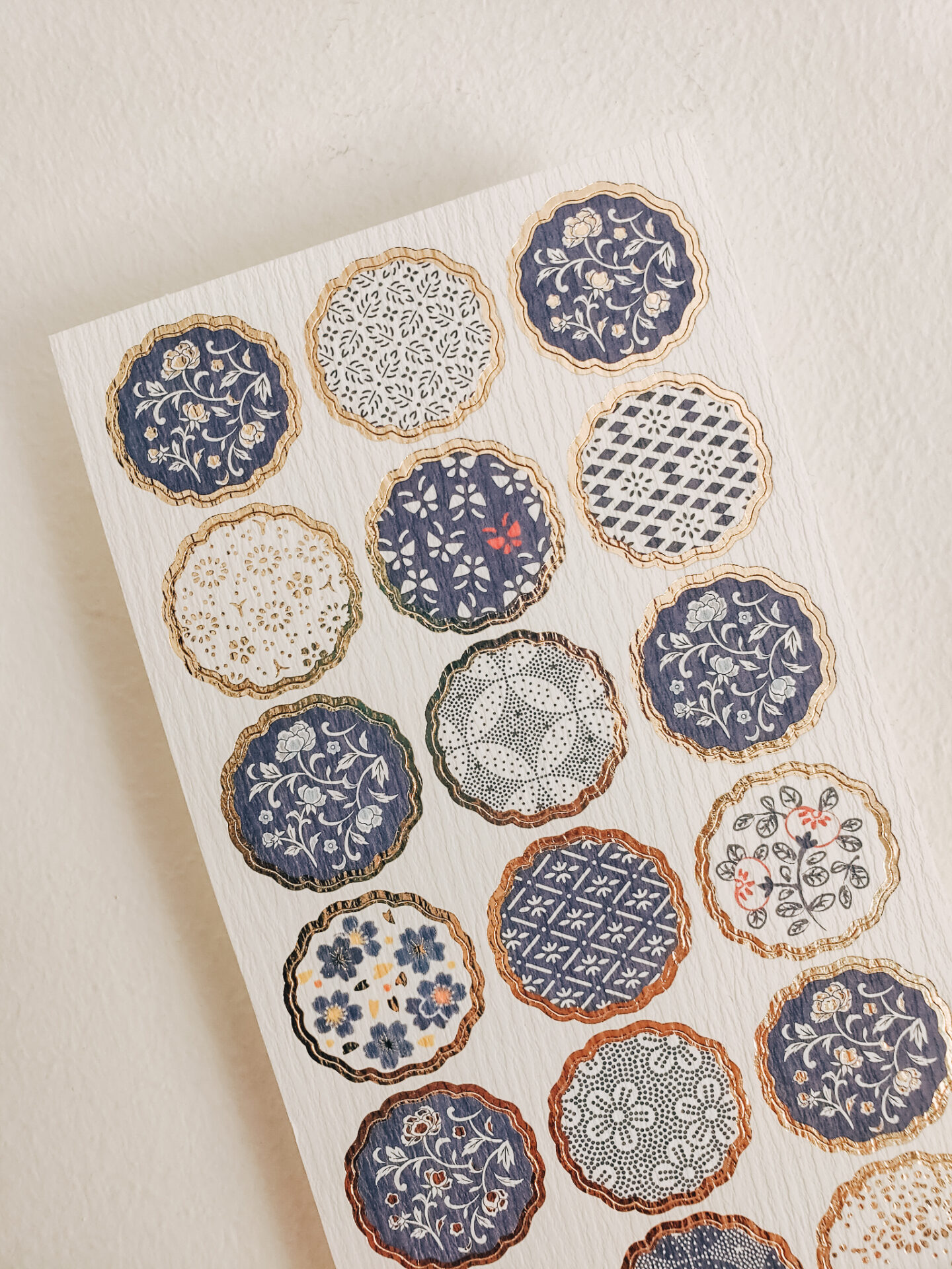 NB - Japanese Decoration INDIGO - Seal Sticker (Crepe Paper)