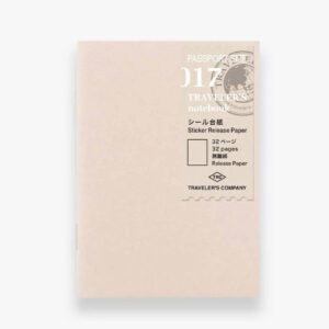 Traveler’s Notebook – Sticker Release Paper- TN Refill – Passport 017 / Regular Size 031