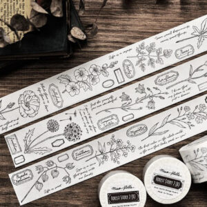 Miao Stelle – Forest Story 2 – Black – Washi Tape