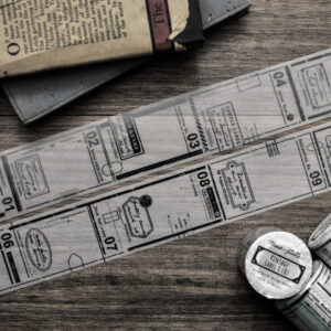 Miao Stelle - Vintage Label 3 - Black - Tracing Paper
