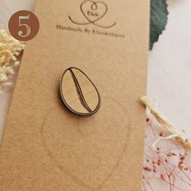Elsie with Love - Wooden Charms and Pins - NEW!