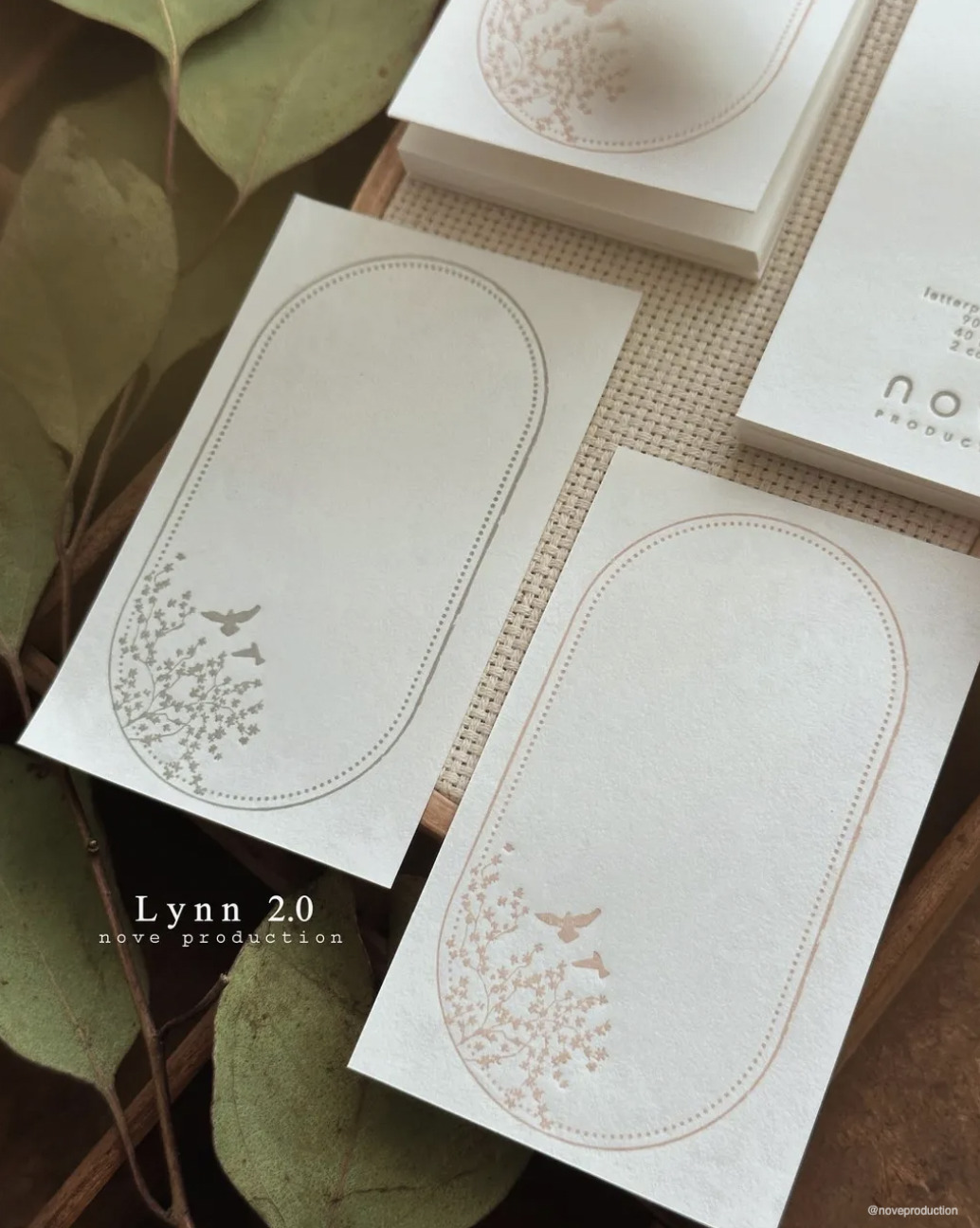 Nove Production - Lynn 2.0 - Journaling Inspiration - Letterpress Memo Pad