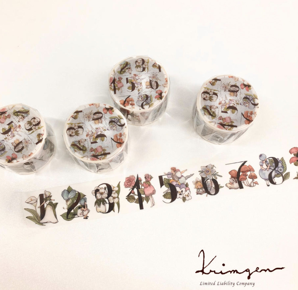 Krimgen - Flowers and Numbers - Washi Tape