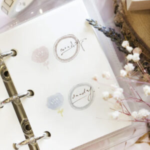Blackmilk Project - Kami Kami Chop - Flower with Round Frame - Stamp