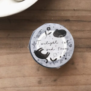 Avocado Mori – Twilight Cat and Flower – PET Tape