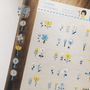 Yohand Studio - Flower - Transparent Index Stickers