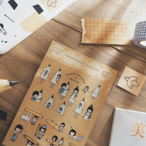 Yohand Studio - Hug Ghost And Pencil - Sticker Sheet