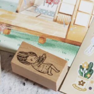 Blackmilk Project – Engawa – Reading Girl – Stamp