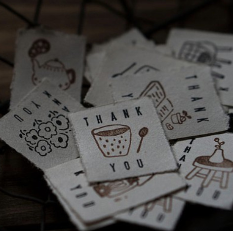 IvySnow - Cup and Spoon - Stamp
