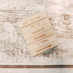 Phavourite.co – 9pt – 1/3 Set – Gift for You – Tiny Text Stamps