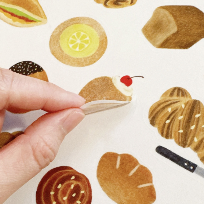 Yuka Butter - Bread Collection - Washi Stickers