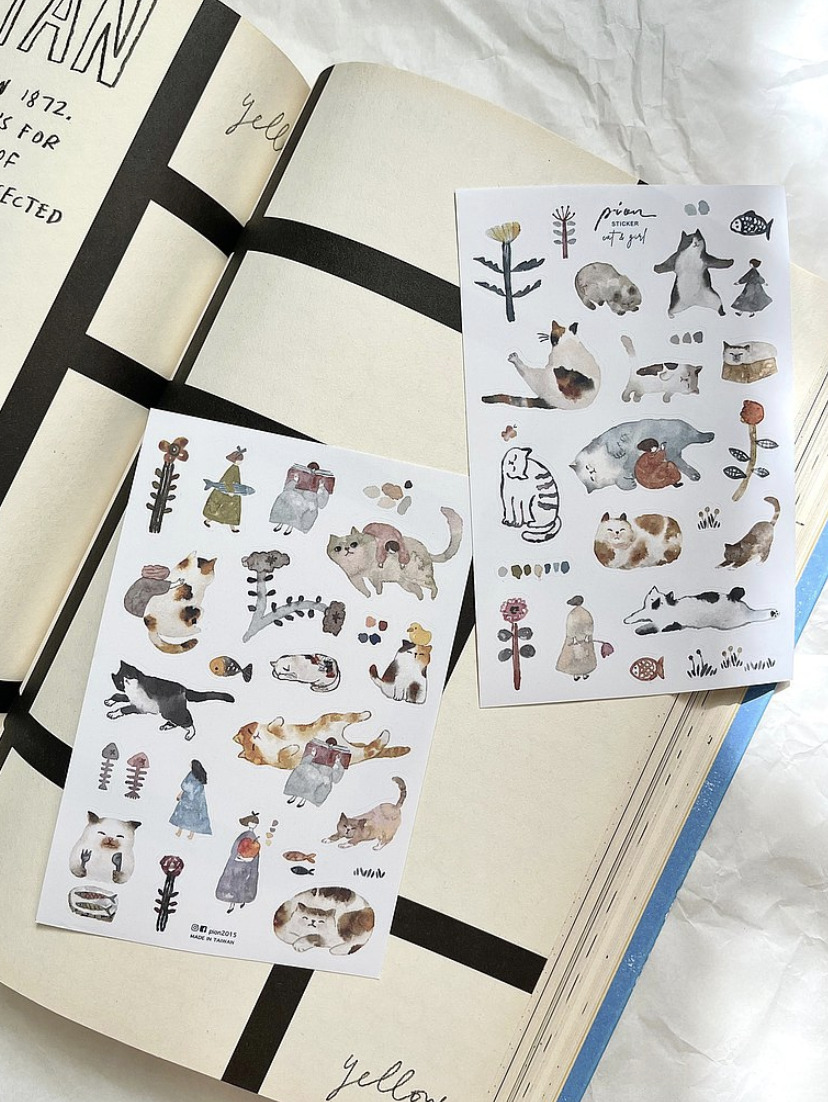 PION - Cat Girl - Transfer Stickers