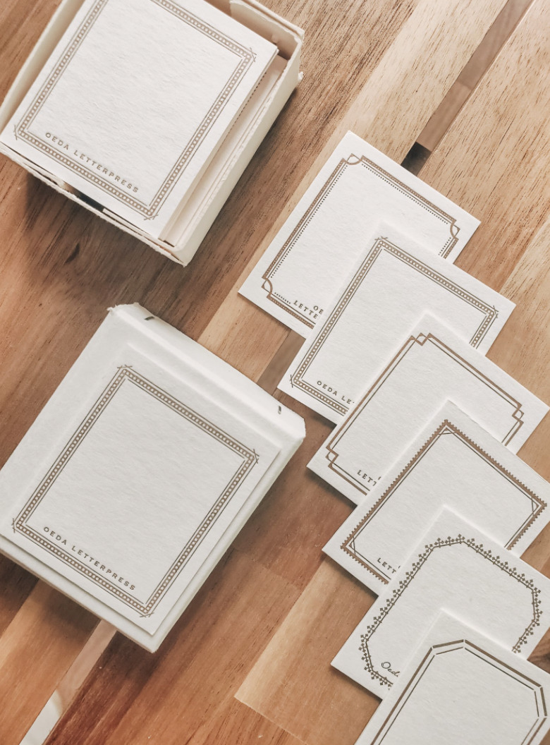 OEDA Letterpress - Mini Frame Card Box - Bronze
