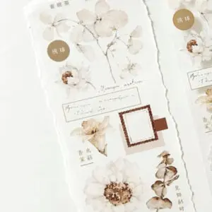 Freckles Tea – Vol. 3 White Tea Brown – Washi Tape (200 Cm Loop)
