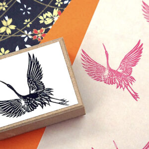 Traditional Japanese Stamp - Crane