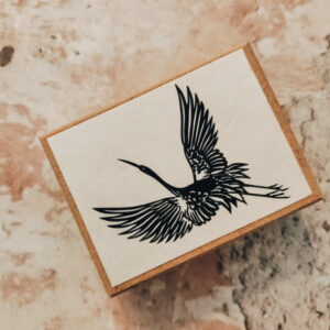 Traditional Japanese Stamp –  Crane – Stamp