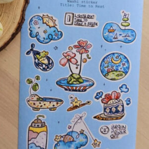Elsie with Love – Time to Rest – Washi Sticker