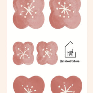 Elsie with Love – Abstract Flower – Pocket Sticker