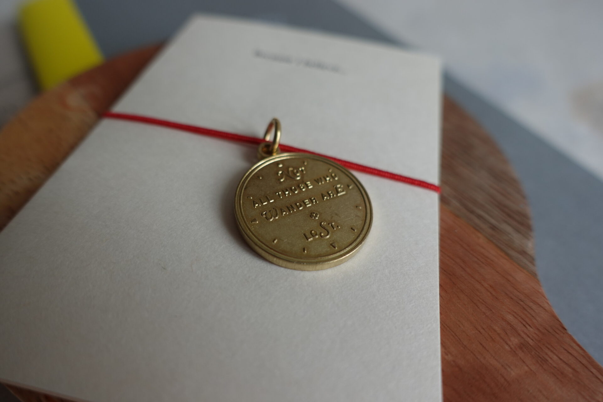 Baum-Kuchen - BK Not All Those Who Wander Are Lost - Brass Charm