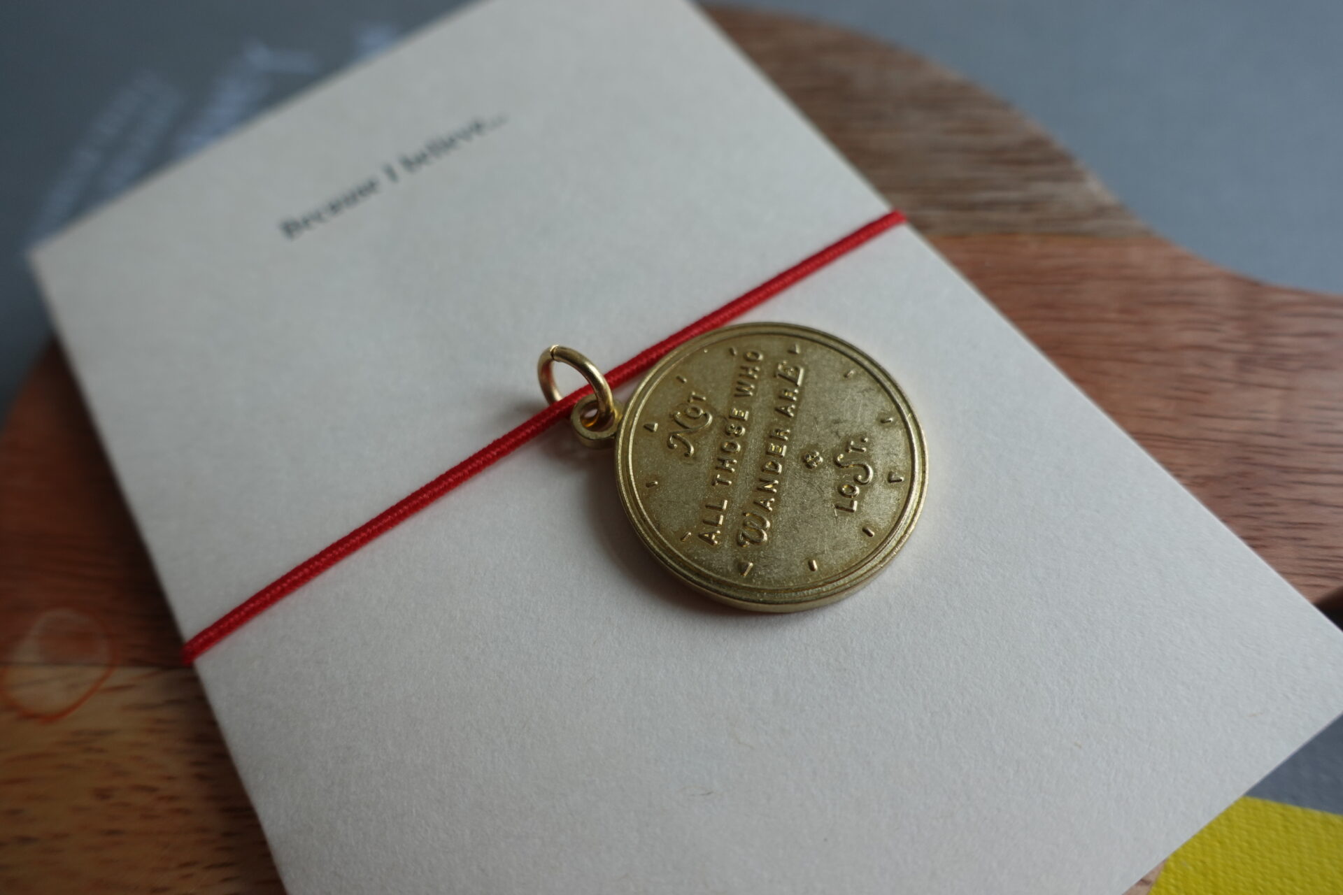 Baum-Kuchen - BK Not All Those Who Wander Are Lost - Brass Charm
