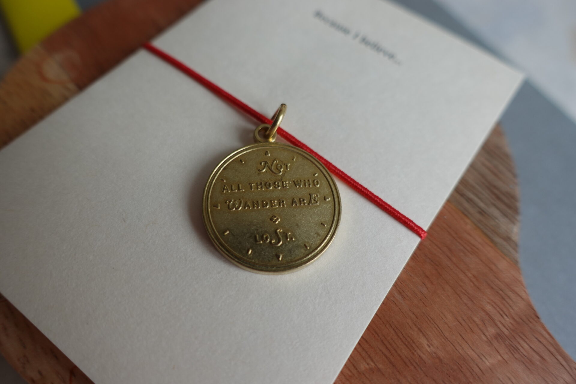 Baum-Kuchen - BK Not All Those Who Wander Are Lost - Brass Charm