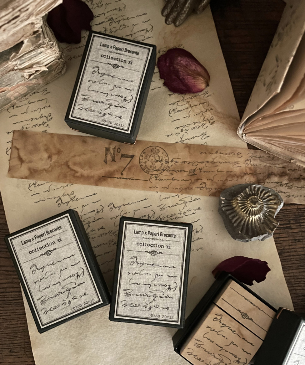 Lamp x Paperi Brocante - Original Stamp Set - Manuscript #12