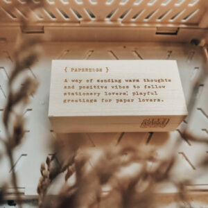 Cafe Analog – Stationery Sentiment – Paperhugs – Stamp