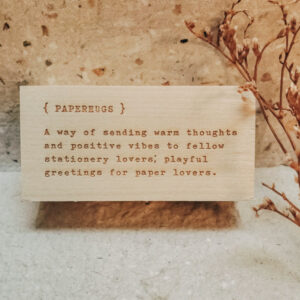 Cafe Analog - Stationery Sentiment - Paperhugs - Stamp