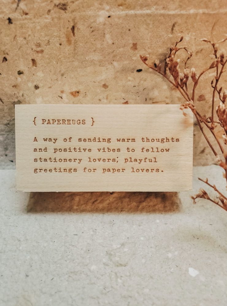 Cafe Analog - Stationery Sentiment - Paperhugs - Stamp