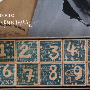 Kurukynki – Numeric – Large Dark – Stamp Set
