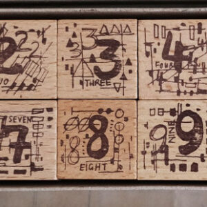 Kurukynki – Numeric – Large Light – Stamp Set