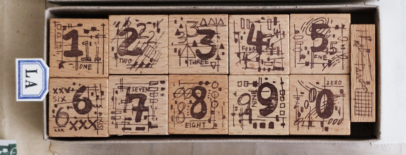 Kurukynki - Numeric - Large Light - Stamp Set