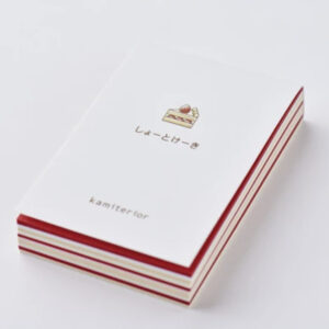 Kamiterior Memoterior – Dessert Shortcake Red – Memo Pad