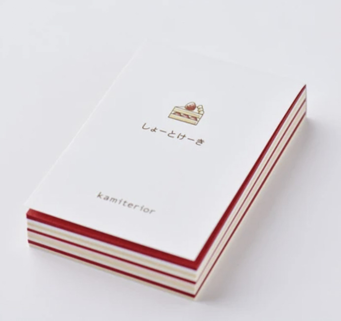 Kamiterior Memoterior - Dessert Shortcake Red - Memo Pad