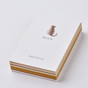 Kamiterior Memoterior – Cat Neko Yellow, Orange, Brown   – Memo Pad